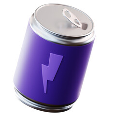 3D Illustration Energy Drink