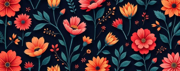 Intricate floral patterns with dark charcoal tones, abstract botanical elements, seamless repeat , #charcoalpattern, #seamlessrepeat, #botanicalwallpaper