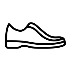 casual shoes outline icon. shoes black line illustration.