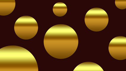 Golden Eclipse – Minimal Abstract Gold and Brown Background Design