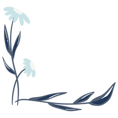 Blue daisy decorative flower