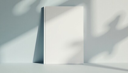 Minimalist book cover mockup with large format, book design, hardcover, non-fiction