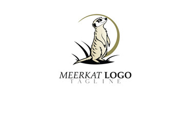 High Detail Meerkat Logo Vector in Ink Drawing Style &ndash; Ideal for Eco-Friendly Packaging and Boutique Brands &ndash; Fully Scalable and Editable in Illustrator.
