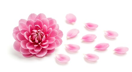 Obraz premium Pink Bloom's Whisper AI Generated
