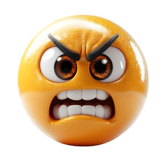 Angry 3D Emoji Illustration