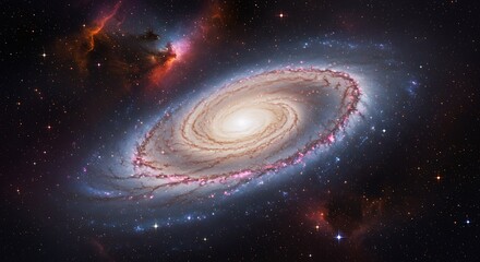 Fototapeta premium Cosmic Swirl AI Generated