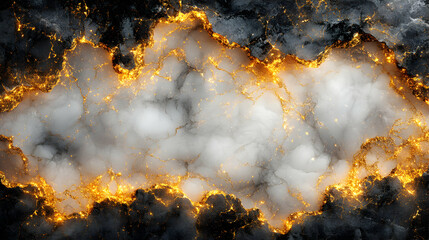 Golden Veins Abstract 3D Background