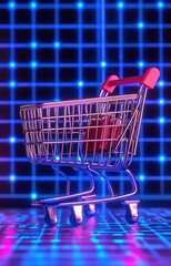 shopping cart on the table