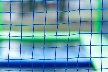 Close-Up of Trampoline Safety Net Outdoors