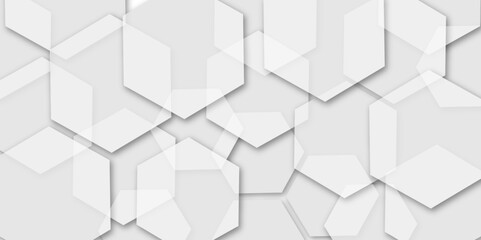 Elegant 3D White AND GREY  Light Geometric Technology Structure with Polygonal Honeycomb Details, Abstract Visuals, and Luxury Pattern Design Elements for a Contemporary High-Tech Background