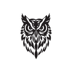 Owl logo and symbol illustration