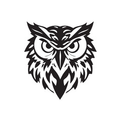Owl logo and symbol illustration