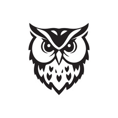 Owl logo and symbol illustration