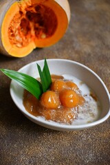 A bowl of bubur candil or biji salak 