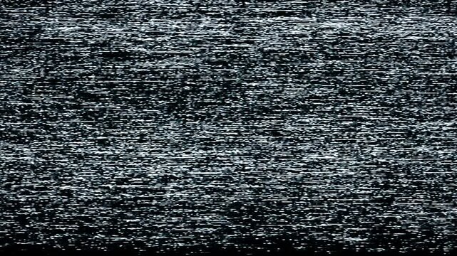 Static Hi8 VHS Video Tape Playback Signal Interference Seamless 4K Video Background Overlay Effect Loop