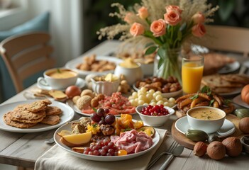 Bright and Festive Easter Meal Setup