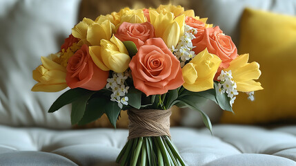 Colorful spring bouquet (15)