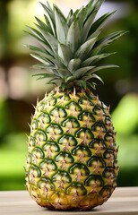 Obraz premium ripe pineapple on the table
