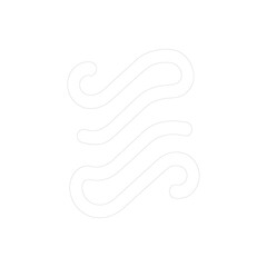 Abstract wave line icon