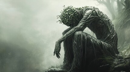 A cursed lover turned into stone, waiting eternally for their belovedâ€™s return, --ar 16:9 --v 6.1 Job ID: 9f9b2029-e202-49c4-a0da-1aa3eb973063