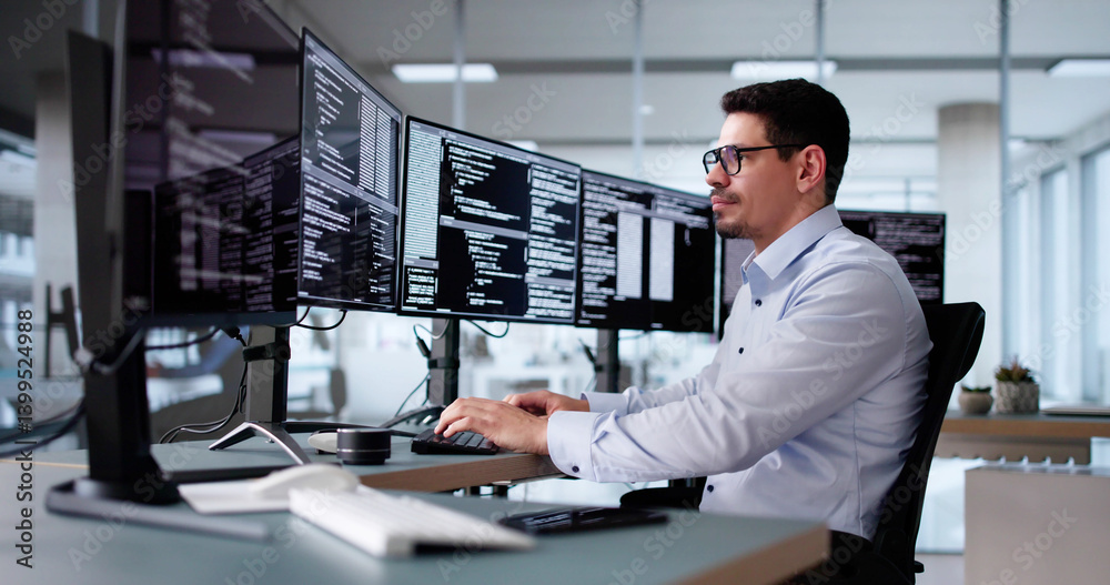 Poster Software Programmer Or Coder Man