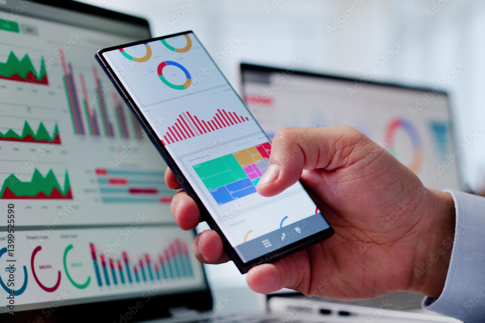 Poster business data analytics dashboard