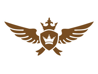 Flying bird logo Royalty