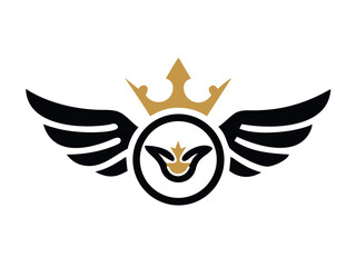 Flying bird logo Royalty
