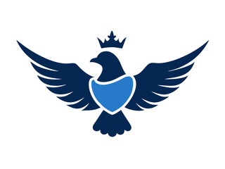 Flying bird logo Royalty
