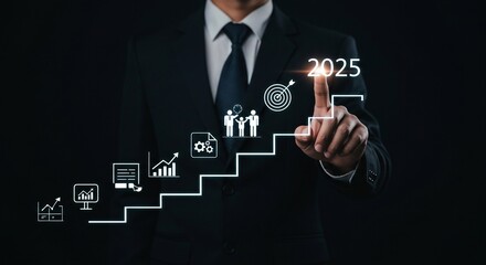 business man drawing social network concept