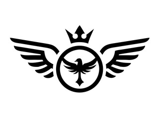 Obraz premium Flying bird logo Royalty