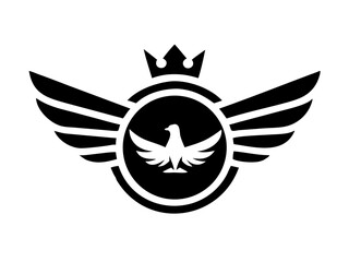 Flying bird logo Royalty
