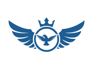 Flying bird logo Royalty