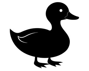 Duck Silhouette Vector & SVG, Duck Icon vector, Funny Duck SVG