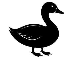 Duck Silhouette Vector & SVG, Duck Icon vector, Funny Duck SVG
