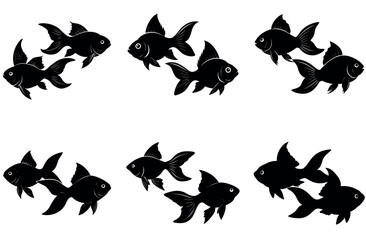 Heart with Wings Silhouette Vector Bundle | Flying Heart Clipart | Black Romantic Heart Winged SVG PNG EPS DXF | Love Tattoo Style Clip Art for Stickers, Shirts, Cricut, Sublimation