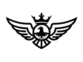 Obraz premium Flying bird logo Royalty