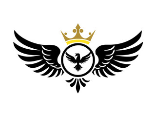Flying bird logo Royalty