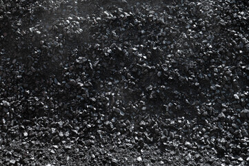 black asphalt road stone texture background black granite gravel