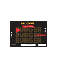 Restaurant fast food sale post design 