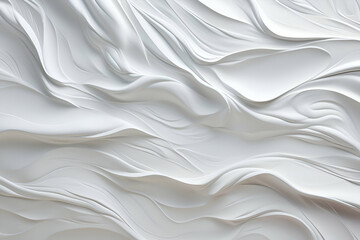 Obraz premium Abstract White Sculptures Serene and Elegant Swirls