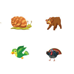 set of animals