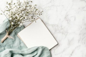 Floral Arrangement on Marble