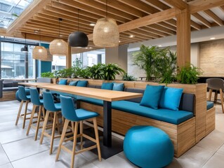 Imagine a dynamic workspace designed to foster innovation and collaboration, a smart office pod embodying US branding and AI-driven work systems A haven of productivity, equipped with cutting-edge