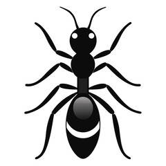 Ant vector icon isolated on white background