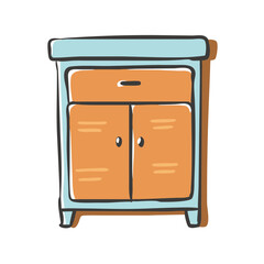 cabinet icon, cabinet vector illustration-simple illustration of cabinet, perfect for cabinet logos and icons