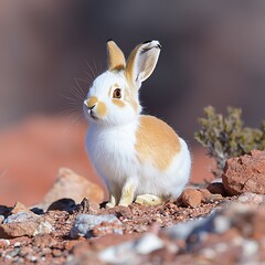 Obraz premium Desert Rabbit Portrait