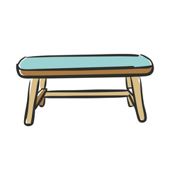 dining bench icon, dining bench vector illustration-simple illustration of dining bench, perfect for dining bench logos and icons