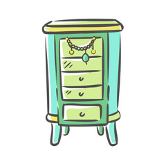 jewelry armoire icon, jewelry armoire vector illustration-simple illustration of jewelry armoire, perfect for jewelry armoire logos and icons