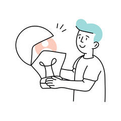 Project Management vector colored minimal illustration. EPS 10 file